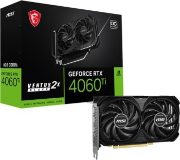 Karta graf. MSI RTX 4060 Ti 8G VENTUS 2X BLACK E1 O