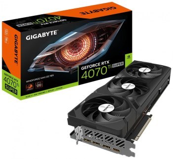 Karta graficzna - Gigabyte GeForce RTX 4070 Ti SUPER WINDFORCE MAX OC 16GB DLSS 3