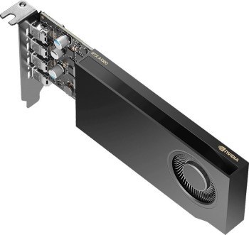 PNY NVIDIA A1000 8GB GDDR6 128-bit Low Profile PCIe 4.0 x8 Single slot 4 x Mini DisplayPort 1.4a 50W LP bracket 4 x mDP to DP ad