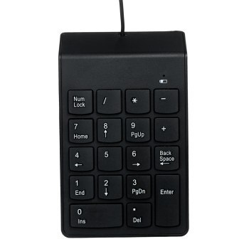 GEMBIRD KLAWIATURA NUMERYCZNA KPD-U-03 USB US LAYOUT 18 KLAWISZY CZARNA