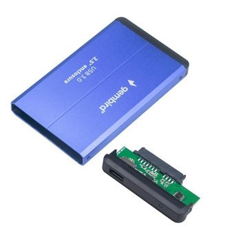 GEMBIRD OBUDOWA HDD/SSD USB 3.0 2.5 SATA ALUMINIUM NIEBIESKA