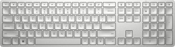 Klawiatura HP 970 Programmable Wireless Keyboard bezprzewodowa srebrna 3Z729AA