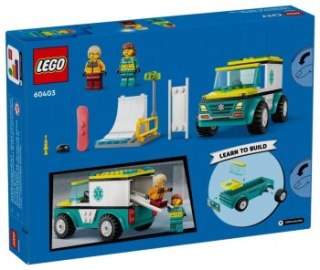 LEGO City 60403 Karetka I Snowboardzista