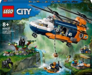 LEGO City 60437 Helikopter badaczy dżungli w bazie