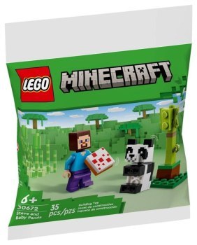 LEGO Minecraft 30672 Steve i mała panda