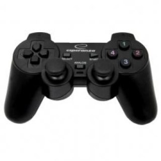 Gamepad Esperanza EG106 (PC PS2 PS3; kolor czarny)