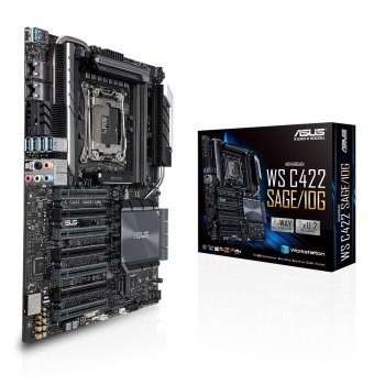 ASUS WS C422 SAGE/10G Intel C422 1x Intel Socket 2066 8x DDR4 2666 RDIMM/LRDIMM 7 x PCIe 3.0 VIDIA 4-Way SLI/AMD 4-Way CrossFire