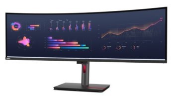 Monitor Lenovo ThinkVision P49w-30 63DBRAT1EU 49" WUHD Hdmi DP Usb-C RJ45 Thunderbolt_4 Kvm Zakrzywiony