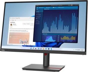 Monitor Lenovo ThinkVision T27p­30 27 UHD 60Hz 350nits AG HDMI DP USB-C Black