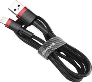 Baseus Cafule USB do Lightning 2,4A 0.5m (czarno-czerwony)