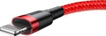 Baseus Cafule USB do Lightning 2,4A 0.5m (czerwony)