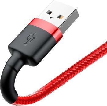 Baseus Cafule USB do Lightning 2,4A 0.5m (czerwony)