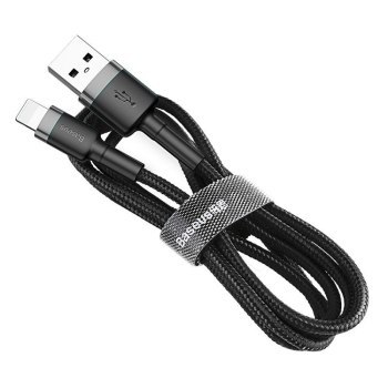 Baseus Cafule USB do Lightning 2,4A 0.5m (szaro-czarny)