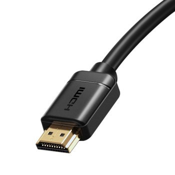 Baseus High Definition HDMI 2.0 4K 60Hz, 3D, HDR, 18Gbps, 3m (czarny)