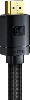 Baseus High Definition Series HDMI 2.1, 8K 60Hz, 3D, HDR, 48Gbps, 3m (czarny)