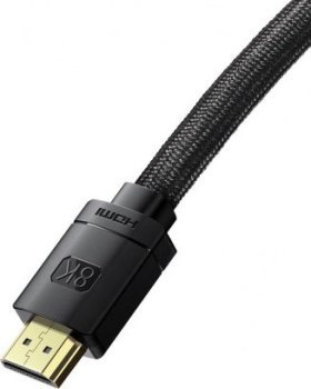 Baseus High Definition Series HDMI 2.1, 8K 60Hz, 3D, HDR, 48Gbps, 3m (czarny)