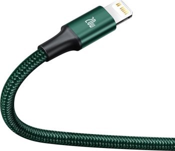 Baseus Rapid Series USB-C 3w1 micro USB / Lightning / USB-C, 20W, 1.5m (zielony)