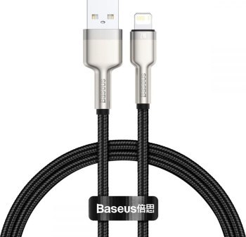 Baseus lightning - USB-A Cafule, 2.4A, 0,25m (czarny)