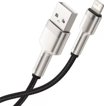 Baseus lightning - USB-A Cafule, 2.4A, 0,25m (czarny)