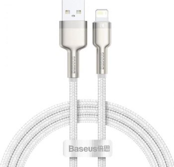 Baseus lightning - USB-A Cafule, 2.4A, 1m (biały)