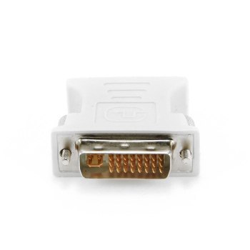 Adapter GEMBIRD A-DVI-VGA (DVI-I M - D-Sub (VGA) F; kolor beżowy)