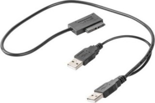 Adapter GEMBIRD A-USATA-01 (USB M - SATA M; 0 50m; kolor czarny)