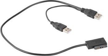 Adapter GEMBIRD A-USATA-01 (USB M - SATA M; 0 50m; kolor czarny)