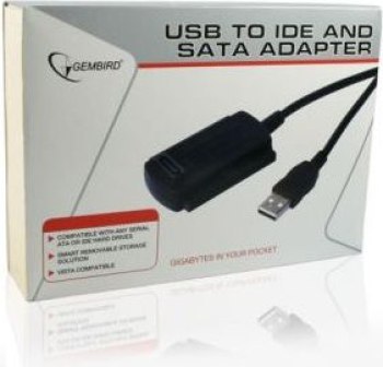 Adapter GEMBIRD AUSI01 (USB M - IDE F; kolor czarny)