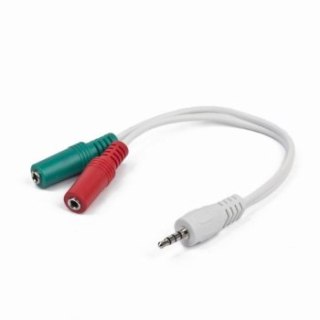 Adapter mini Jack męski 4 pin do 2x mini Jack żeński Gembird