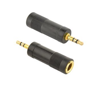 Adapter stereo Jack męski 3.5mm do Jack żeński 6.35mm Gembird