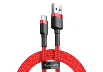 BASEUS KABEL USB- USB-C CATKLF-C09 2M CZERWONY