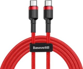 Baseus Cafule USB-C do USB-C PD 2.0, QC 3.0, 60W, 2m (czerwony)