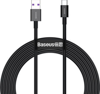 Baseus Superior Series USB do USB-C, 66W, 2m (czarny)