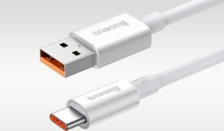 Baseus Superior USB do USB-C 100W 0.25m (biały)