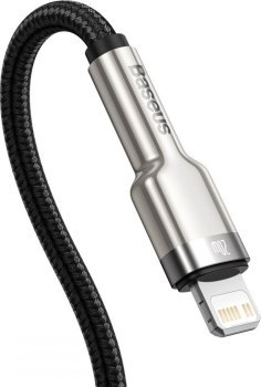 Baseus lightning - USB-C Cafule, PD, 20W, 0,25m (czarny)