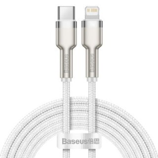 Baseus lightning - USB-C Cafule, PD, 20W, 2m (biały)