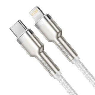 Baseus lightning - USB-C Cafule, PD, 20W, 2m (biały)