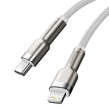 Baseus lightning - USB-C Cafule, PD, 20W, 2m (biały)