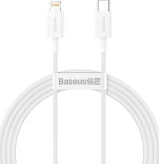 Baseus lightning - USB-C Superior Series, 20W, PD, 1m (biały)