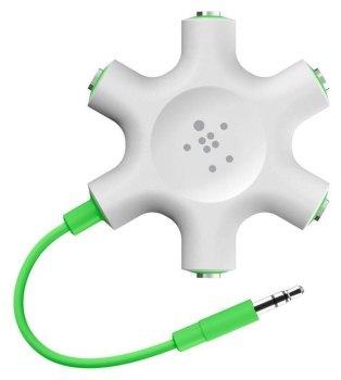 Belkin F8Z274bt RockStar 5 x 3,5mm Jack Audio Splitter biały