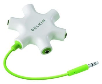 Belkin F8Z274bt RockStar 5 x 3,5mm Jack Audio Splitter biały