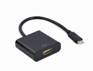 GEMBIRD ADAPTER NA KABLU USB TYP-C DO HDMI 4K 60HZ 15CM CZARNY