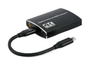 GEMBIRD ADAPTER USB TYP-C DO 2X HDMI 4K 60HZ CZARNY