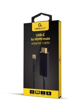 GEMBIRD ADAPTER USB TYP-C DO HDMI (M) 4K 30HZ 2M CZARNY