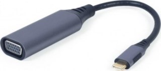 GEMBIRD ADAPTER USB TYP-C DO VGA NA KABLU KOLOR SZARY