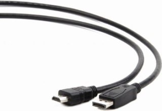 Kabel GEMBIRD CC-DP-HDMI-5M (HDMI M - DisplayPort M; 5m; kolor czarny)