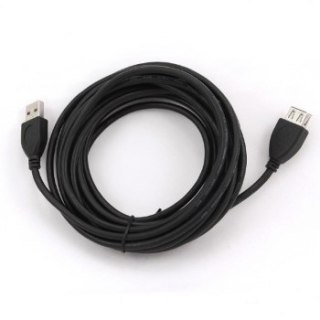 Kabel USB 2.0 wtyk A, gniazdo A z rdzeniem ferrytowym 4.5m Gembird