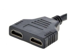 Adapter GEMBIRD DSP-2PH4-04 (HDMI M - 2x HDMI F; 0 20m; kolor czarny)