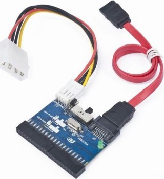 Adapter GEMBIRD SATA-IDE-2 (SATA M - IDE F; 0 30m; kolor czarny)