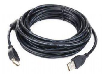 Kabel GEMBIRD CCP-USB2-AMAF-6 (USB 2.0 typu A F - USB 2.0 typu B M; 1 8m; kolor czarny)